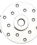 6 Inch Wood Lathe Steel Faceplate With 1X8 Tpi Spindle Thread rugged alloy disc with holes and mounting adapter for woodturning