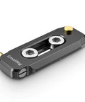 Badass Low Profile NATO Rail Quick Release Safety Mount Fifty Millimeter Long Camera Cage Accessory With Standard Thumbscrews, aluminum design.