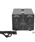 Front view of Beefy 3000W Auto Step Up Step Down Voltage Transformer Converter For Home Use with visible outlets and plug