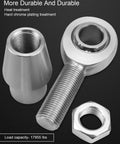 Five Eighth Inch Heim Joint Rod End Kit With Left And Right Hand Thread Chromoly For Steering And Suspension Beefed Up For Traction Rods Sand Rails A Arms Race Cars And Hot Rods, chromoly rod ends with nut