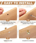 Step-by-step installation of Set Of 26 Mini Drawer Pulls With Screws For Jewelry Boxes Dresser Closet Gray Round Metal Cabinet Knobs 12x13mm 0.47x0.51 Inch Size Includes 78 Screws For Quick Project Makeover