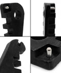 Close-up of All In One Eyeglass Repair Kit with frame adjuster tool showing details of black plastic material