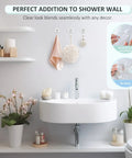 Clear Suction Cup Hooks For Shower Small Size Heavy Duty Removable And Reusable Transparent Bathroom Organizer on wall
