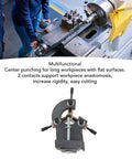 Pro Heavy Duty Rock Solid Lathe Steady Rest Wood Turning Support Mini Lathe Stabilizer with multifunctional center punch feature.