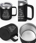 Funny Engineer Coffee Mug I Can Explain It To You But I Cant Understand It For You Stainless Steel 12 Oz Black Gift