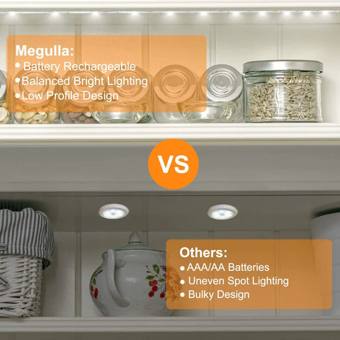 Comparison of Motion Sensor Led Strip Lights For Closets And Under Cabinets 6.56ft vs other lighting options, showing design differences.