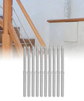 Left And Right Swage Lag Screws Cable Railing Kit Pro Grade T316 Stainless Steel 1 Eighth Inch Hardware for DIY balusters