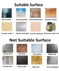 Be The Change You Wish To See In The World Wall Decals suitable surfaces like glass, acrylic, ceramic, not for moldy or brick walls.