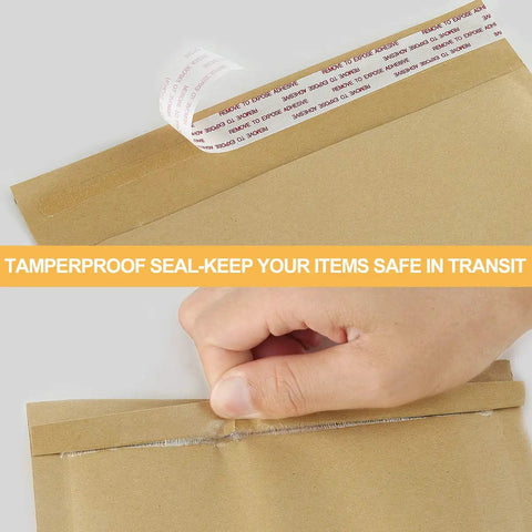 Hand sealing Natural Kraft Bubble Mailers 9.5x14.5 Inch Self Sealing Padded Envelopes 40 Pack Usable 9.5x13.5 Size Brown Tear Resistant