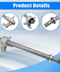 Front Right CV Intermediate Shaft 44500TA0A00 Direct Swap For Honda Crosstour Accord AT And Acura TSX showing detailed views of axles.