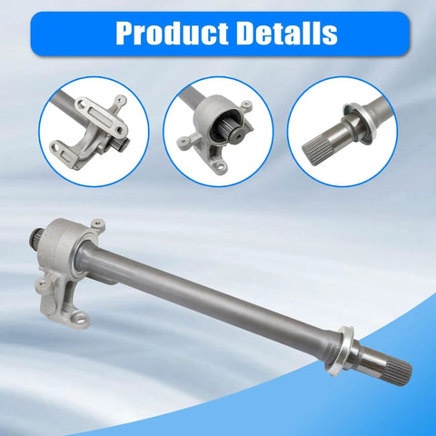 Front Right CV Intermediate Shaft 44500TA0A00 Direct Swap For Honda Crosstour Accord AT And Acura TSX showing detailed views of axles.
