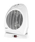 Portable Space Heater with Oscillating Fan and No-Fuss Cooling Mode, 750 to 1500-Watt, Adjustable Thermostat, White