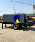 Beefy Trailer Mounted Hydraulic Concrete Pump With High Flow For Nonstop Material Delivery In Commercial Buildings, warehouses, industrial site
