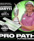 Dual Sided Golf Putting Mirror And Alignment Tool For Indoor And Outdoor Practice That Refines Posture Eye Line And Putter Path