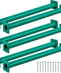Six Pack 16.5 Inch Metal Monkey Bars Ladder Rungs For Swing Sets And Jungle Gyms 1.27 Inch Diameter Green Kid Friendly