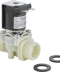 Heavy Duty Solenoid Valve With Starlight Finish For Scratch And Tarnish Resistance, shown with washers