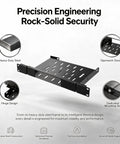 No Sweat One U Rack Mount Bracket For Micro Desktop Computers Featuring Smooth Rail Sliding And Tough Metal Armor with heavy-duty steel design.