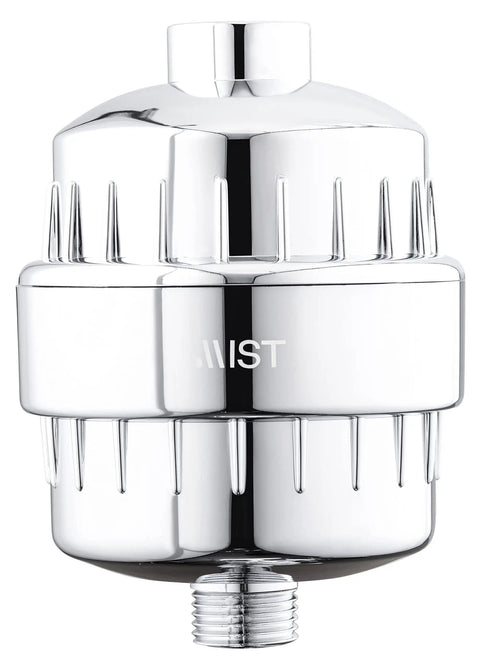 Chrome Mist Hard Water Shower Filter With High Output Filtration For Softer Skin, Healthier Hair, And Stronger Nails