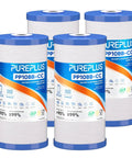 4 pack of 5 Micron 10x4.5 Whole House Sediment And Carbon Water Filter Replacement Cartridge For GXWH40L GXWH35F