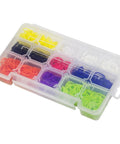 Compact Plastic Portable Parts Storage Case With Hinged Lid And Four Adjustable Dividers For Hardware Craft Beads Jewelry Making Electronics And Sewing Notions A Handy Clear Organizer With Up To Fifteen Compartments