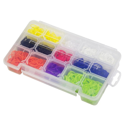Compact Plastic Portable Parts Storage Case With Hinged Lid And Four Adjustable Dividers For Hardware Craft Beads Jewelry Making Electronics And Sewing Notions A Handy Clear Organizer With Up To Fifteen Compartments