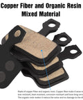 25 Pairs Copper Semi-Metallic Mountain Bike Disc Brake Pads For Hydraulic Brakes, Quiet, Wear-Resistant Pads