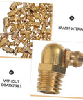 Go To Tough Grease Fitting All In One Kit With Straight 45 Degree And 90 Degree Nozzles For Automotive Use, brass fittings shown