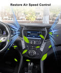 Auto Control Blower Motor Resistor Replacement For Hyundai Santa Fe Sonata Ac Climate Fan Speed Controller Upgrade Plug And Play Swap To Keep Your Ride Cool Or Warm Effortlessly in a modern car interior with air flow visuals.