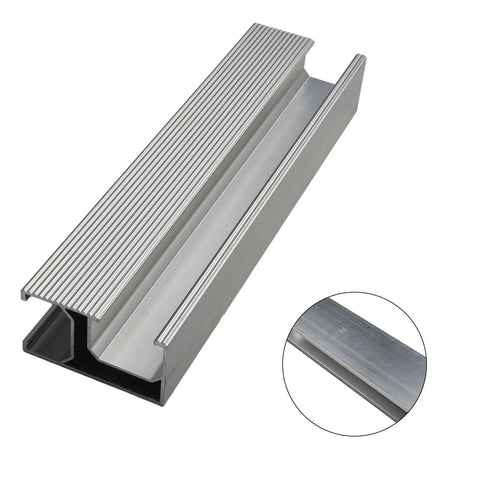 20cm Aluminum Solar Panel Mounting Rail Bracket for PV Module Installations, Lightweight Erosion Resistant Track System detailed view