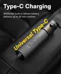 Cordless Handheld Car Vacuum Cleaner All In One 4 In 1 Portable Mini Vacuum with Type-C charging on car seat