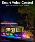 56Ft Smart Landscape Lights Waterproof 6 Pack Low Voltage RGBAIWW Color Changing Spotlight Outdoor Lights With WiFi App Voice Control
