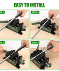 One-Second Quick-Release Golf Club Regripping Pro Kit Aluminum Vise Clamp For Shaft Replacement And Grip Removal usage steps