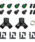 Half Inch Soaker Hose Fittings Kit 26 Piece Garden Irrigation Connectors Kit with valves, tees, elbows, and end caps