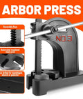 Tough As Nails 3 Ton Arbor Press Heavy Duty Cast Iron Manual Shop Press with adjustable lever and reversible ram.