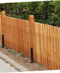 Heavy Duty Metal Fence Post Repair Anchors 2 Pack Ground Spikes For Stabilizing Tilted Or Broken Wood Fences Quick Install
