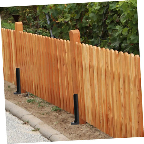 Heavy Duty Metal Fence Post Repair Anchors 2 Pack Ground Spikes For Stabilizing Tilted Or Broken Wood Fences Quick Install