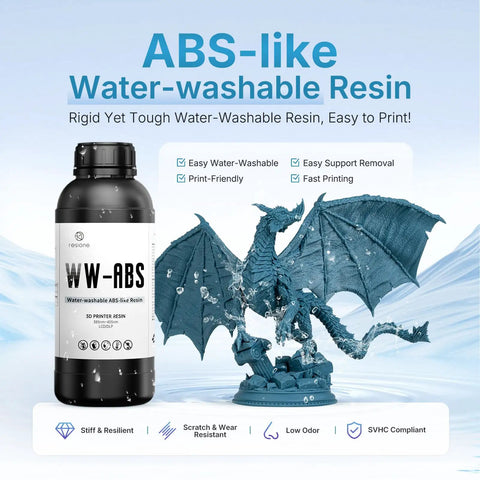 Top Tier Water Washable Abs Like 3D Printer Resin With Ridiculously Low Odor Gets You Killer Matte Prints That Rinse Clean In Seconds Because This 1 Kilogram Batch Is Pure Game Changer For Your Next Build