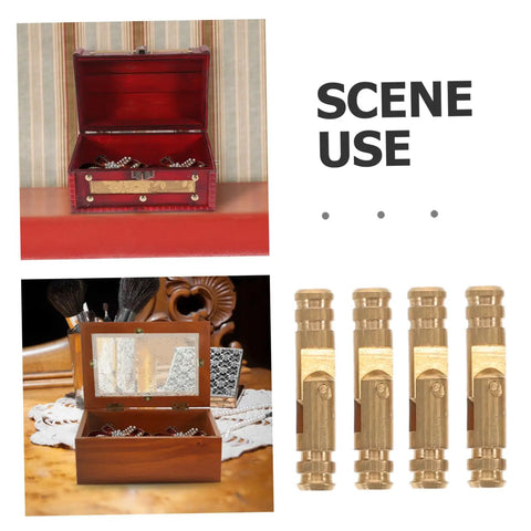 Sleek Hidden Brass Barrel Hinges For Jewelry Boxes And Wooden Cabinets, 25-Piece Set shown with jewelry boxes