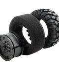 Four Piece RC Rubber Tire Set for 1/12 Scale Crawler Cars H12P H12Y H12Y+ MN-82 MN-128 MN82S Replacement Spare Parts