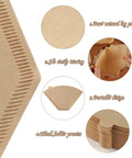 Solid Daily Driver Number Four Cone Coffee Filter Papers showcasing unbleached, durable design elements for clean brews.