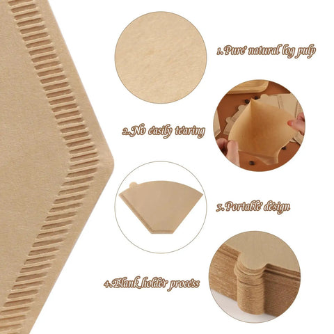 Solid Daily Driver Number Four Cone Coffee Filter Papers showcasing unbleached, durable design elements for clean brews.