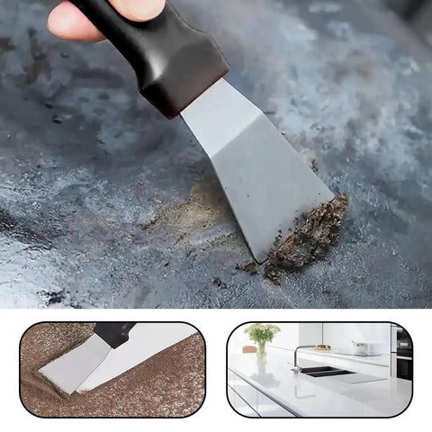 Stainless Steel 3D Printer Scraper Tool With Large Head For Resin Removal and Model Stripping used on surface