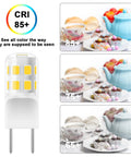 G8 Led Bulb Dimmable 3W T4 Led Bulb 20 to 25W Halogen Equivalent Warm White 3000K with CRI 85+ for kitchen lighting