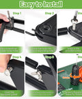 Steps to install Lawn Spreader Control Cable Replacement For Mini Broadcast Spreader, 21 Inch Length, Spreader Locking Lever