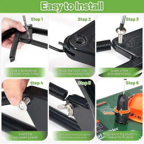 Steps to install Lawn Spreader Control Cable Replacement For Mini Broadcast Spreader, 21 Inch Length, Spreader Locking Lever