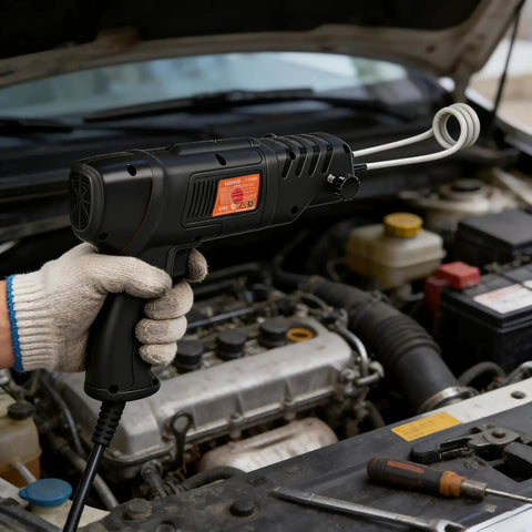 Heavy Duty Induction Heater Tool Featuring 2500 Watts Magnetic Heat for quickly zapping through rusty bolts with coils.