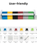All-In-One Terminal Blocks Kit for DIY and Pro-Grade Projects, 30-Piece 32A 690V Screw Terminal System With Accessories Displayed