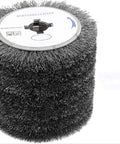 Stainless Steel Wire Wheel For Wood And Metal Surface Polishing And Rust Removal Heavy Duty Workhorse showcasing bristles and arbor hole