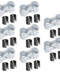 Eight Set Double Port Parallel Pipe Clamp Connectors For Three Quarter Inch Emt Fitting No Shims Needed Built Like A Tank Galvanized Steel Electrical Conduit Coupler With Snug Fit Hardware Dead Simple Install.