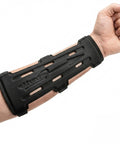 Ultra Breathable Archery Arm Guard For Compound And Recurve Bow With Two Or Three Adjustable Elastic Straps on forearm
